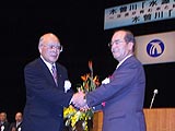 佐々木連合長と都築企業庁の写真